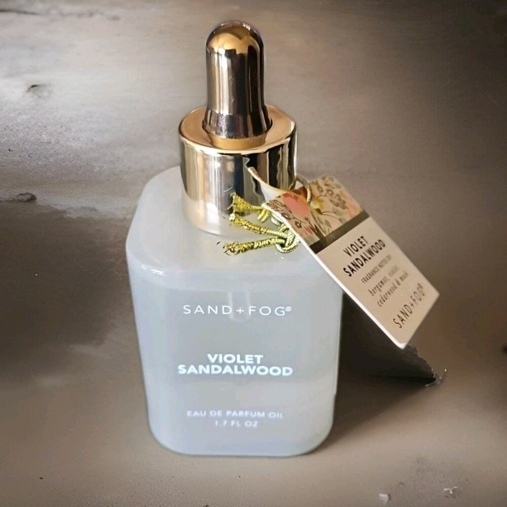 Sand And Fog Parfum Oil Violet Sandalwood Eau De Parfum Oil Dropper 1.7 oz New
